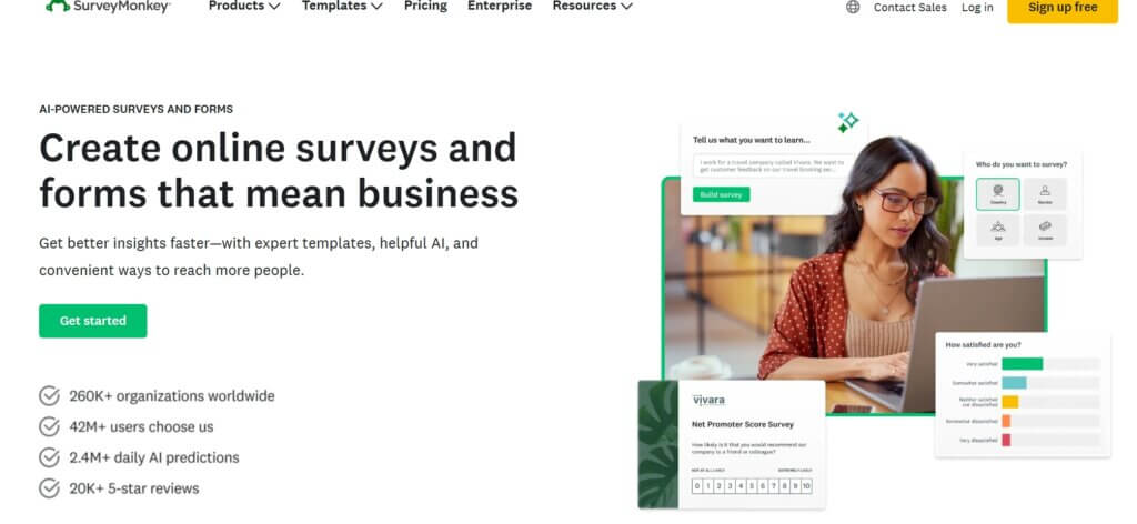 市场调研-surveymonkey