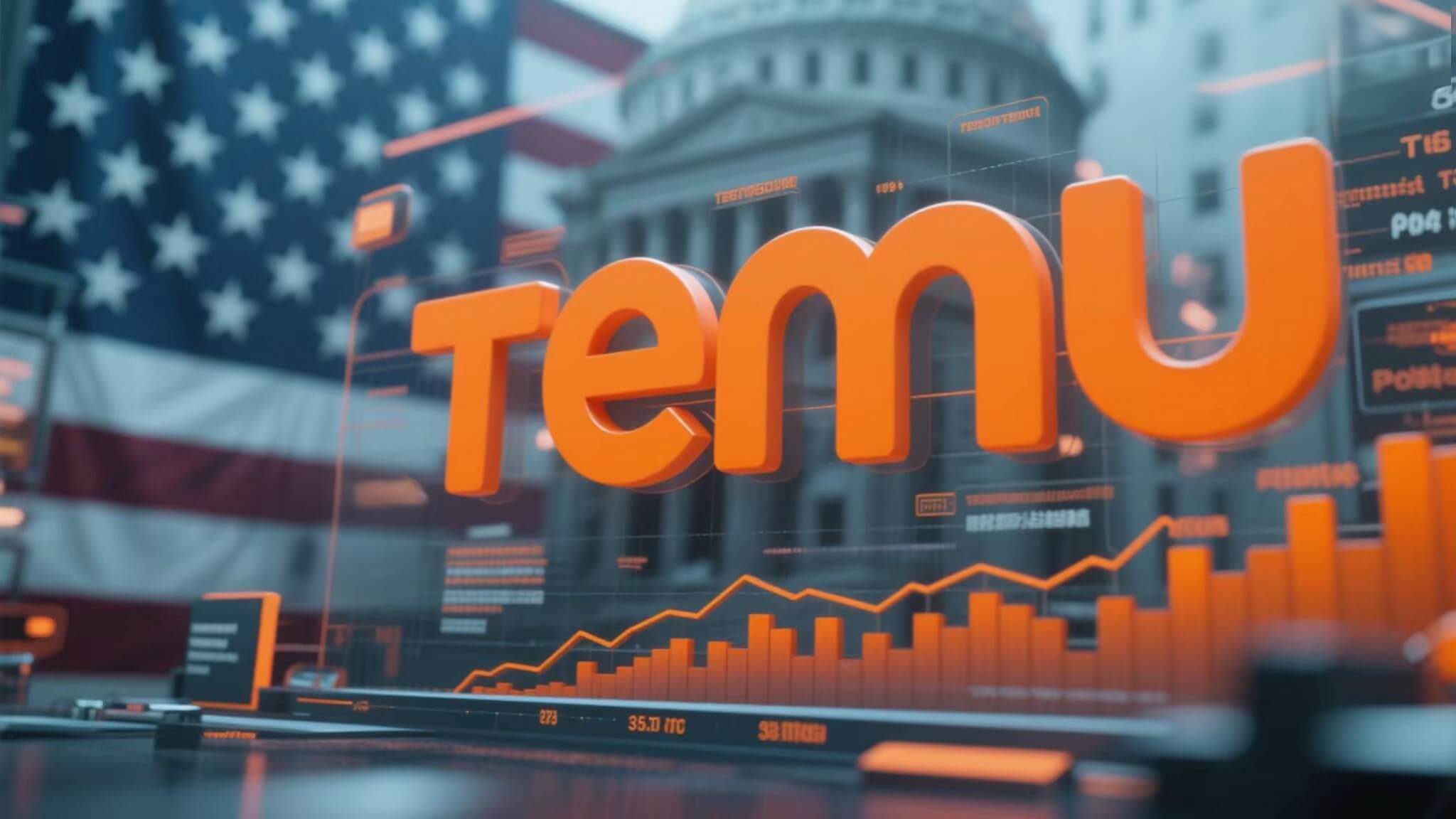 Image analyzing how Temu adjusts its strategies and the resulting industry impacts due to changes in US tariff policies