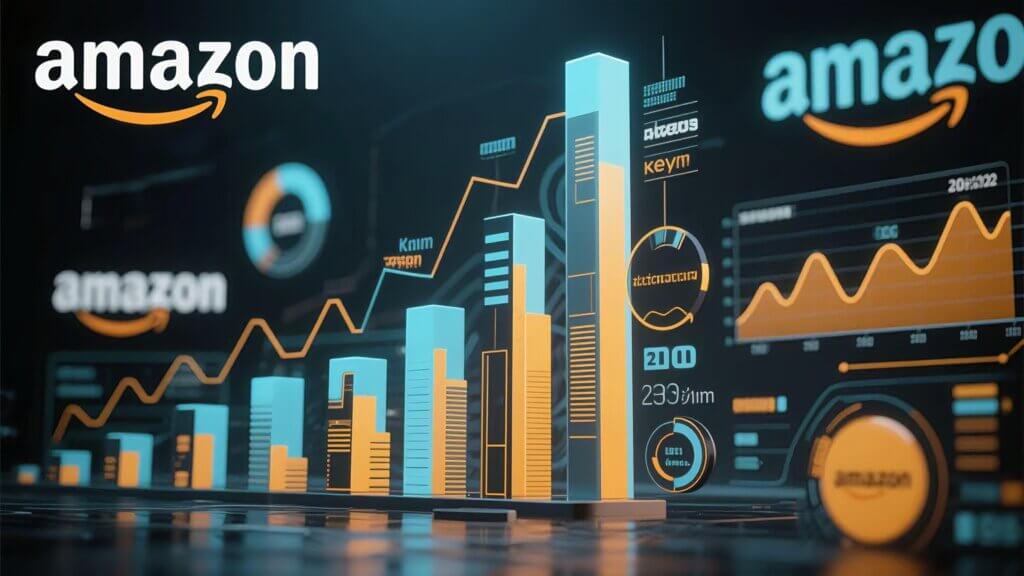 Image-depicting-Amazon's-title-structure-testing,-featuring-brand-elements,-keywords,-and-data-related-visual-graphics-in-a-tech-savvy-atmosphere